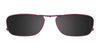 EasyClip EC277 Eyeglasses with Clip-on Sunglasses | Size 51 / Satin Fuschia