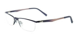 EasyClip EC277 Eyeglasses with Clip-on Sunglasses Satin Dark Plum