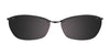 EasyClip EC279 Eyeglasses with Clip-on Sunglasses | Size 52 / Black