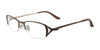 EasyClip EC281 Eyeglasses with Clip-on Sunglasses | Size 52 / Satin Chocolate