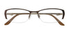 EasyClip EC281 Eyeglasses with Clip-on Sunglasses | Size 52 / Satin Burgandy