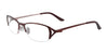 EasyClip EC281 Eyeglasses with Clip-on Sunglasses | Size 52 / Satin Burgandy