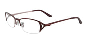 EasyClip EC281 Eyeglasses with Clip-on Sunglasses | Size 52 / Satin Burgandy