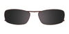 EasyClip EC281 Eyeglasses with Clip-on Sunglasses | Size 52 / Satin Burgandy
