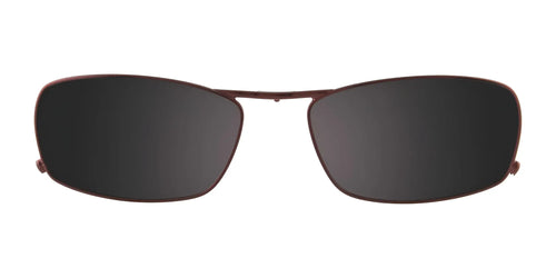 EasyClip EC281 Eyeglasses with Clip-on Sunglasses / Size 52 / Satin Burgandy