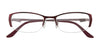 EasyClip EC281 Eyeglasses with Clip-on Sunglasses | Size 52 / Satin Burgandy