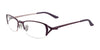 EasyClip EC281 Eyeglasses with Clip-on Sunglasses | Size 52 / Satin Dark Plum
