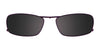 EasyClip EC281 Eyeglasses with Clip-on Sunglasses | Size 52 / Satin Burgandy