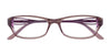 EasyClip EC283 Eyeglasses with Clip-on Sunglasses | Size 52 / Clear Light Purple