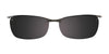 EasyClip EC283 Eyeglasses with Clip-on Sunglasses | Size 52 / Clip Only (Color №080)