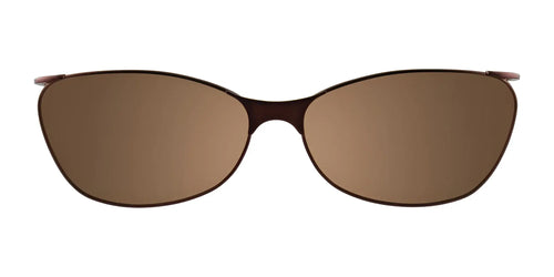 EasyClip EC286 Eyeglasses with Clip-on Sunglasses / Size 48 / Marbled Caramel & Light Blue