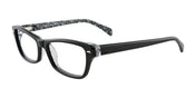 EasyClip EC287 Eyeglasses with Clip-on Sunglasses | Size 51 / Black
