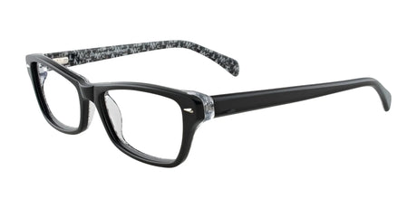 EasyClip EC287 Eyeglasses with Clip-on Sunglasses Black