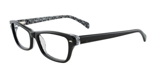 EasyClip EC287 Eyeglasses with Clip-on Sunglasses / Size 51 / Black