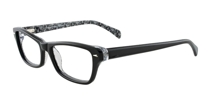 EasyClip EC287 Eyeglasses with Clip-on Sunglasses | Size 51 / Black