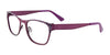 EasyClip EC288 Eyeglasses with Clip-on Sunglasses | Size 49 / Satin Dark Purple & Black & Pink