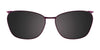 EasyClip EC288 Eyeglasses with Clip-on Sunglasses | Size 49 / Satin Brown & Black & Red & Orange