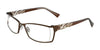 EasyClip EC289 Eyeglasses with Clip-on Sunglasses | Size 52 / Satin Chocolate