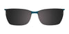 EasyClip EC292 Eyeglasses with Clip-on Sunglasses | Size 52 / Satin Brown