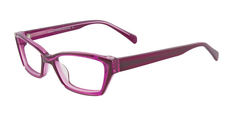 EasyClip EC293 Eyeglasses with Clip-on Sunglasses Pink & Purple