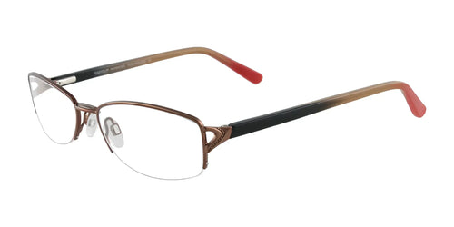EasyClip EC294 Eyeglasses with Clip-on Sunglasses / Size 54 / Satin Brown