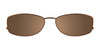 EasyClip EC294 Eyeglasses with Clip-on Sunglasses | Size 54 / Satin Brown