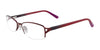 EasyClip EC294 Eyeglasses with Clip-on Sunglasses | Size 54 / Satin Red