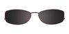 EasyClip EC294 Eyeglasses with Clip-on Sunglasses | Size 54 / Satin Brown