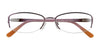 EasyClip EC294 Eyeglasses with Clip-on Sunglasses | Size 54 / Satin Brown