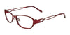 EasyClip EC302 Eyeglasses with Clip-on Sunglasses | Size 53 / Matt Dark Red