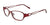EasyClip EC302 Eyeglasses with Clip-on Sunglasses | Size 53 / Matt Dark Red