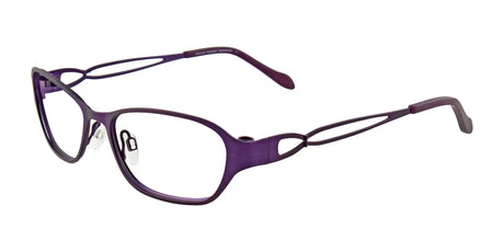 EasyClip EC302 Eyeglasses with Clip-on Sunglasses Matt Violet