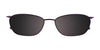 EasyClip EC302 Eyeglasses with Clip-on Sunglasses | Size 53 / Matt Dark Brown