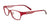 EasyClip EC310 Eyeglasses with Clip-on Sunglasses | Size 52 / Matt Red