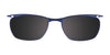 EasyClip EC310 Eyeglasses with Clip-on Sunglasses | Size 52 / Matt Red