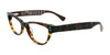 EasyClip EC312 Eyeglasses with Clip-on Sunglasses | Size 51 / Demi Amber