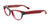 EasyClip EC312 Eyeglasses with Clip-on Sunglasses | Size 51 / Crystal Red