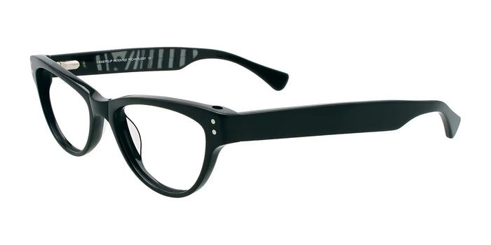 EasyClip EC312 Eyeglasses with Clip-on Sunglasses | Size 51 / Black