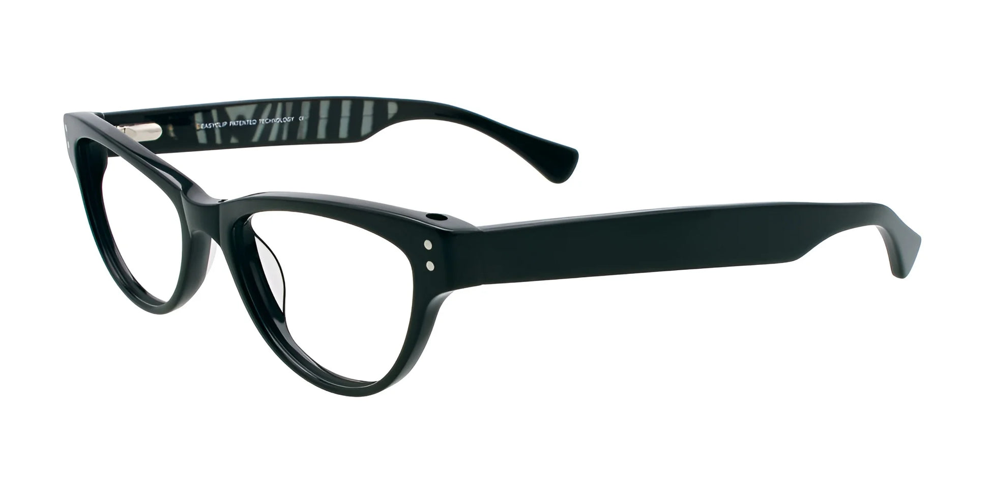 EasyClip EC312 Eyeglasses with Clip-on Sunglasses Black