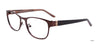 EasyClip EC314 Eyeglasses with Clip-on Sunglasses | Size 52 / Satin Brown