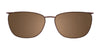 EasyClip EC314 Eyeglasses with Clip-on Sunglasses | Size 52 / Satin Brown
