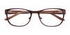 EasyClip EC314 Eyeglasses with Clip-on Sunglasses | Size 52 / Satin Brown