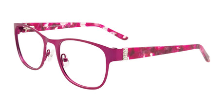 EasyClip EC314 Eyeglasses with Clip-on Sunglasses Satin Fuschia