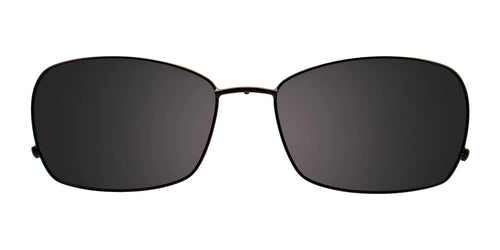 EasyClip EC322 Eyeglasses with Clip-on Sunglasses / Size 53 / Satin Black & Shiny Gold