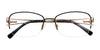 EasyClip EC322 Eyeglasses with Clip-on Sunglasses | Size 53 / Satin Black & Shiny Gold