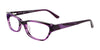 EasyClip EC324 Eyeglasses with Clip-on Sunglasses | Size 53 / Marbled Purple