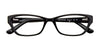 EasyClip EC324 Eyeglasses with Clip-on Sunglasses | Size 53 / Black & Silver