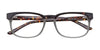 EasyClip EC333 Eyeglasses with Clip-on Sunglasses | Size 53 / Tortoise & Grey