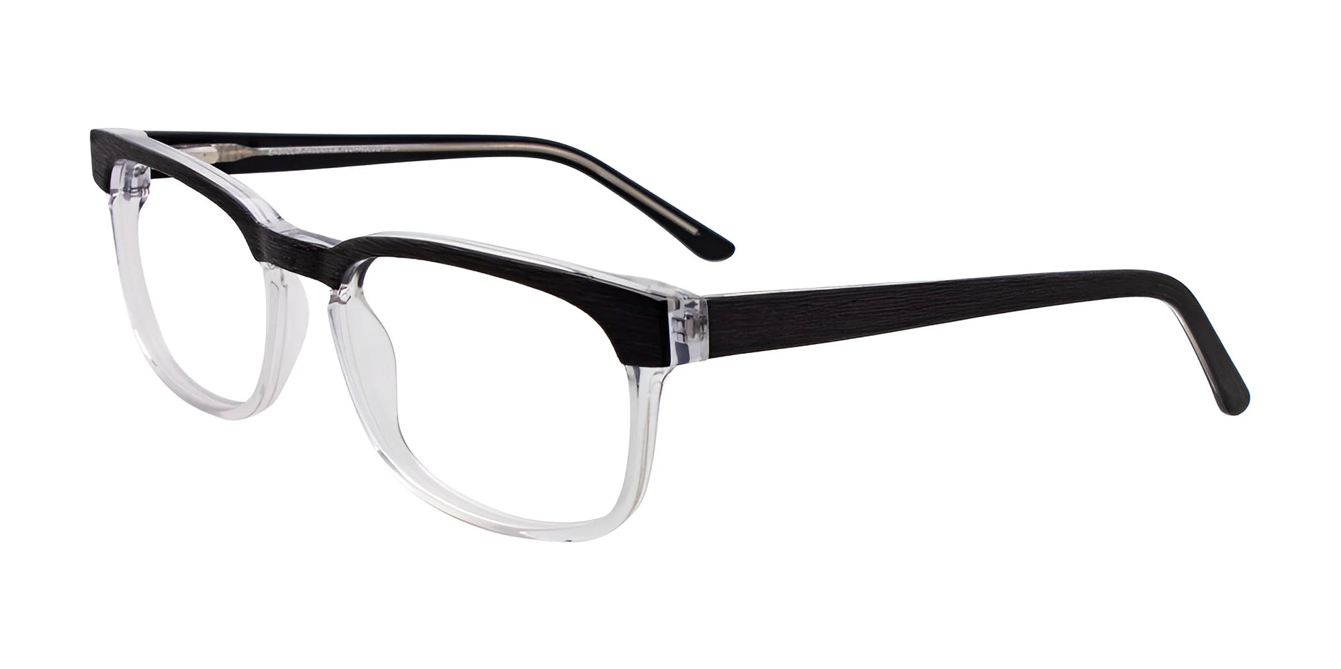 EasyClip EC333 Eyeglasses Black & Clear