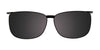 EasyClip EC333 Eyeglasses with Clip-on Sunglasses | Size 53 / Tortoise & Grey